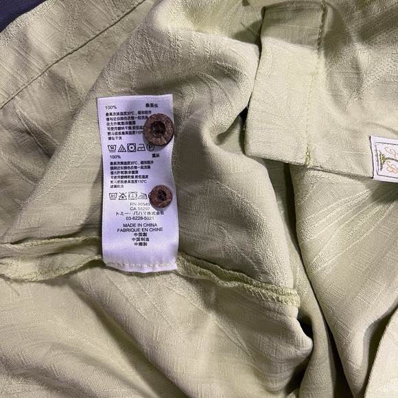 Mens Tommy Bahama Hawaiian Shirt Size XXL 100% Silk All Over Palm Trees 2XL - Picture 8 of 10